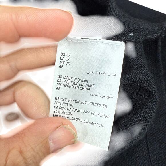 Macy's Style & Co Plus Sweater 3X Thin Knit Boat Neck NEW #G710 - Picture 6 of 6